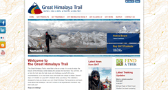 Desktop Screenshot of greathimalayatrail.com