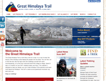 Tablet Screenshot of greathimalayatrail.com